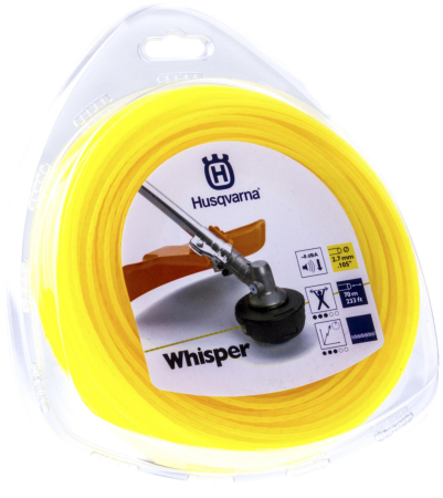 Корд триммерный 2.7 мм/70 м, бесшумный, Whisper Husqvarna, в блистере